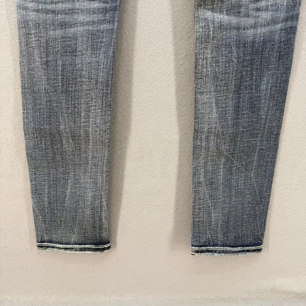 Miss Me Jeans Women's 27x31 Blue Signature Skinny Mystic Embellished Preppy - Picture 6 of 12